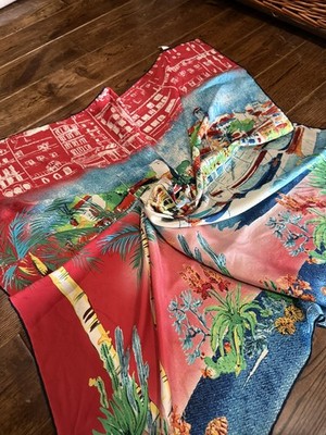 Armine  Floral Silk Scarf multi color nice woman  head/Neck accessories square