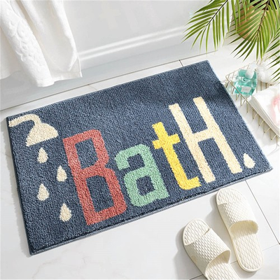 #ad Bath Rugs Non Slip Washable Cute Navy Blue Bathroom MatsExtra Soft Microfibe... $41.91