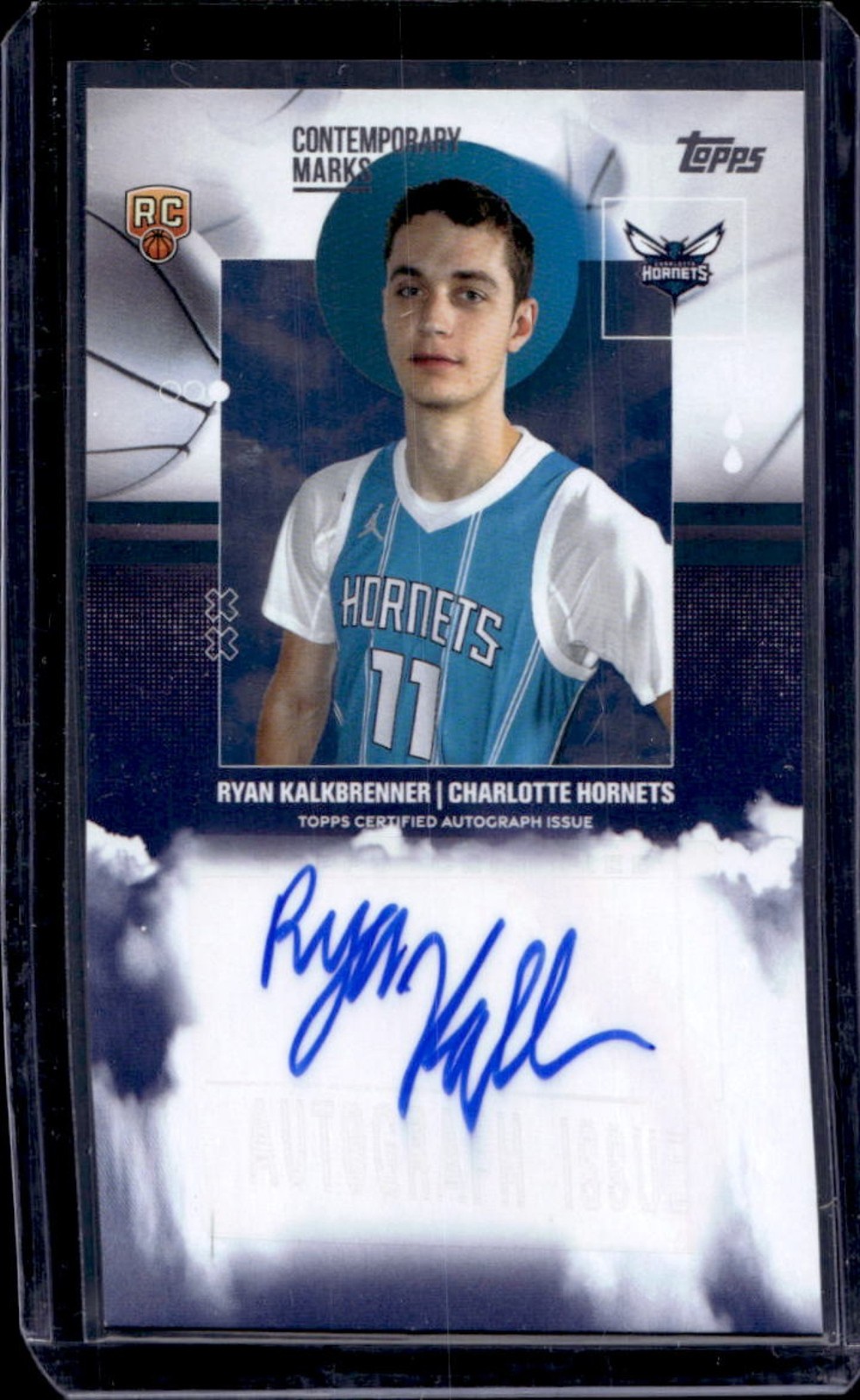 2025-26 Topps Ryan Kalkbrenner Contemporary Marks RC Auto #CM-RK Hornets