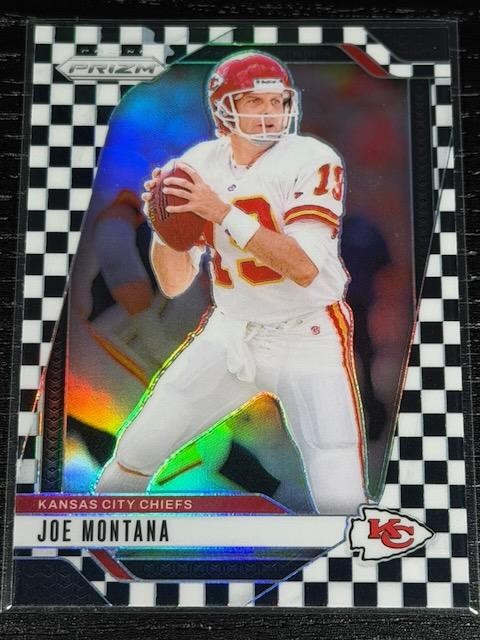 2024 Panini Prizm #147 Joe Montana Black and White Checker