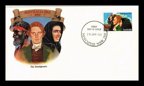 Dr Jim Stamps Australia 24c Australia Day 1982 The Immigrants First Day Cover
