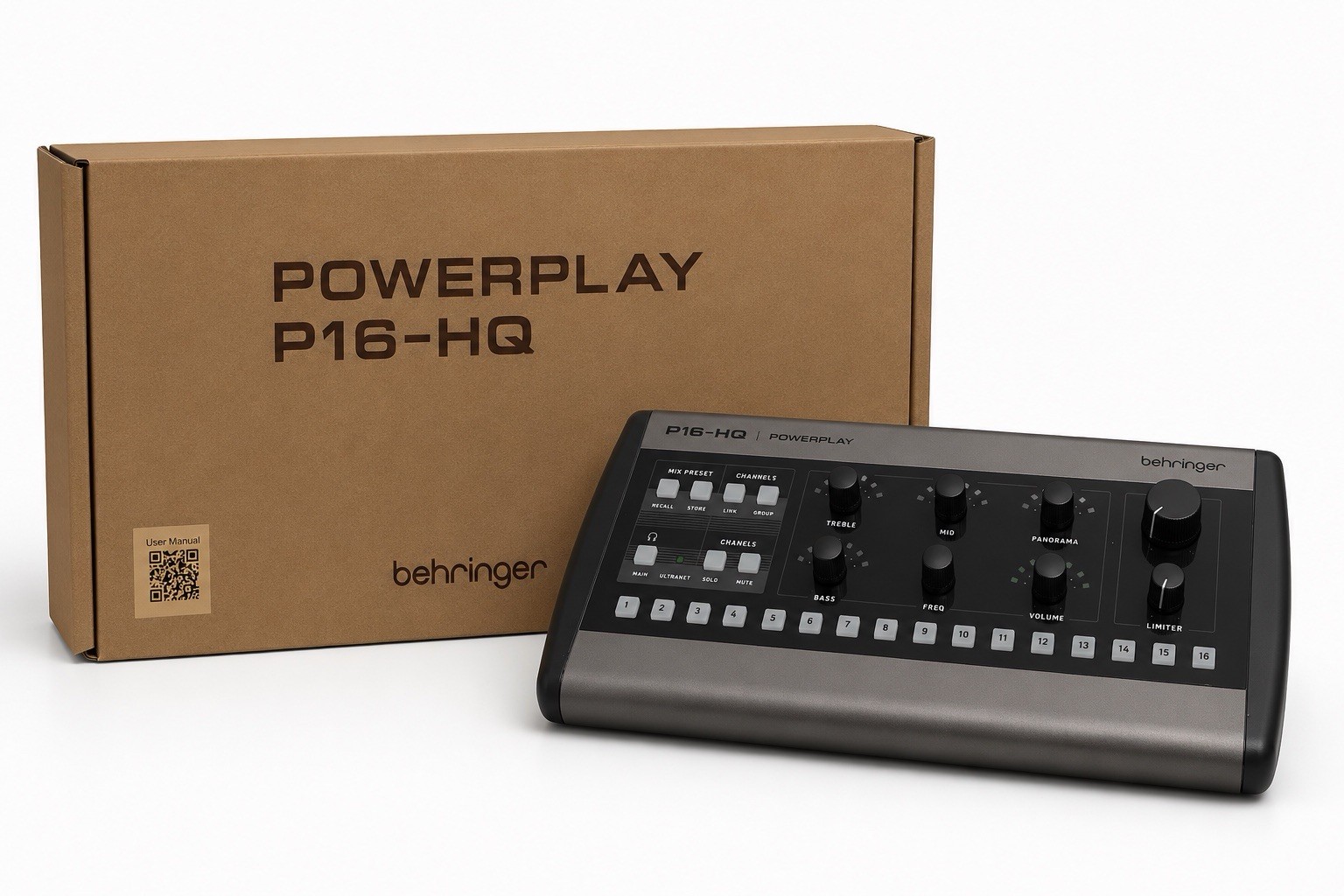 Behringer P16-HQ POWERPLAY 16-Channel Personal Monitoring Mixer
