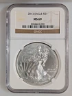 2013 Silver Eagle NGC MS69 brown label