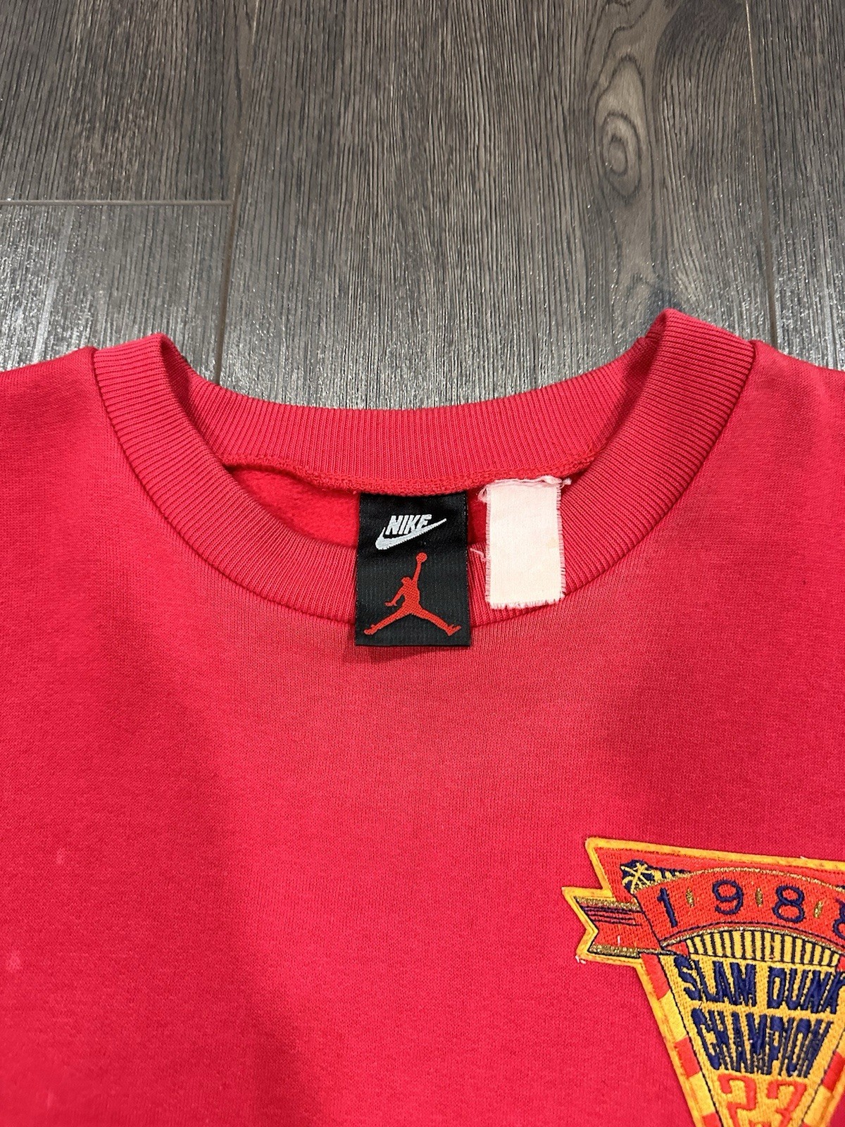Vintage Nike Air Jordan Accomplishments Patch Sweater Rare,Late 80’s Early 90’s image 5