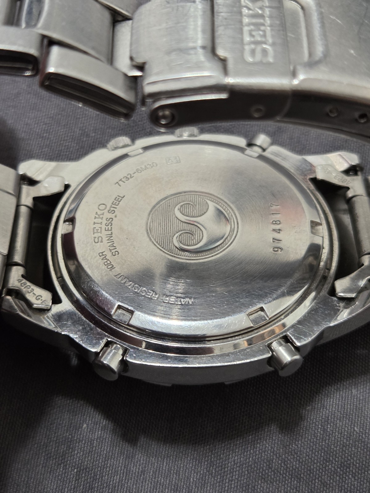 Vintage Seiko 7T32-6M30 Chronograph Alarm Panda Dial … - Gem