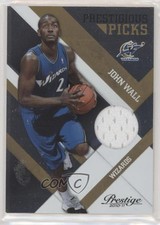 2010-11 Prestige Prestigious Picks Gold Materials 26/99 John Wall #1 1e5