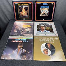 Chuck Norris Laserdisc Lot Of 6 Films Sidekicks, Silent Rage, Invasion USA, MIA