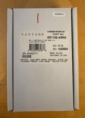 Vantage RR Easytouch II RR11XE-AWNA Single button - No Trim - Arctic White