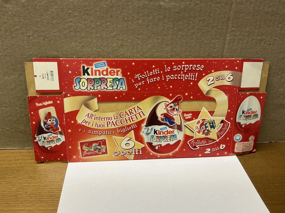 CONFEZIONE FOLLETTI DEI PACCHETTI KINDER FERRERO - Immagine 2 di 2