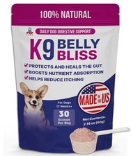 K9 Belly Bliss, All-Natural Gut Health for Dogs, Vet Approved Prebiotic for D...