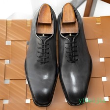 Mens Handmade 100 Real Leather Dress Formal Shoes Banquet Evening Business 2025