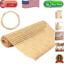 14" Natural Rattan Cane Webbing Roll - 3.3Ft for Stylish DIY Furniture Upgrades