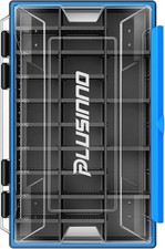 Tackle Box Organizer 1/2PK  Waterproof Fishing Trays w/ Removable Dividers