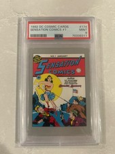 1992 DC Cosmic Cards 174 Sensation Comics 1 Mint 9 PSA LOW POP
