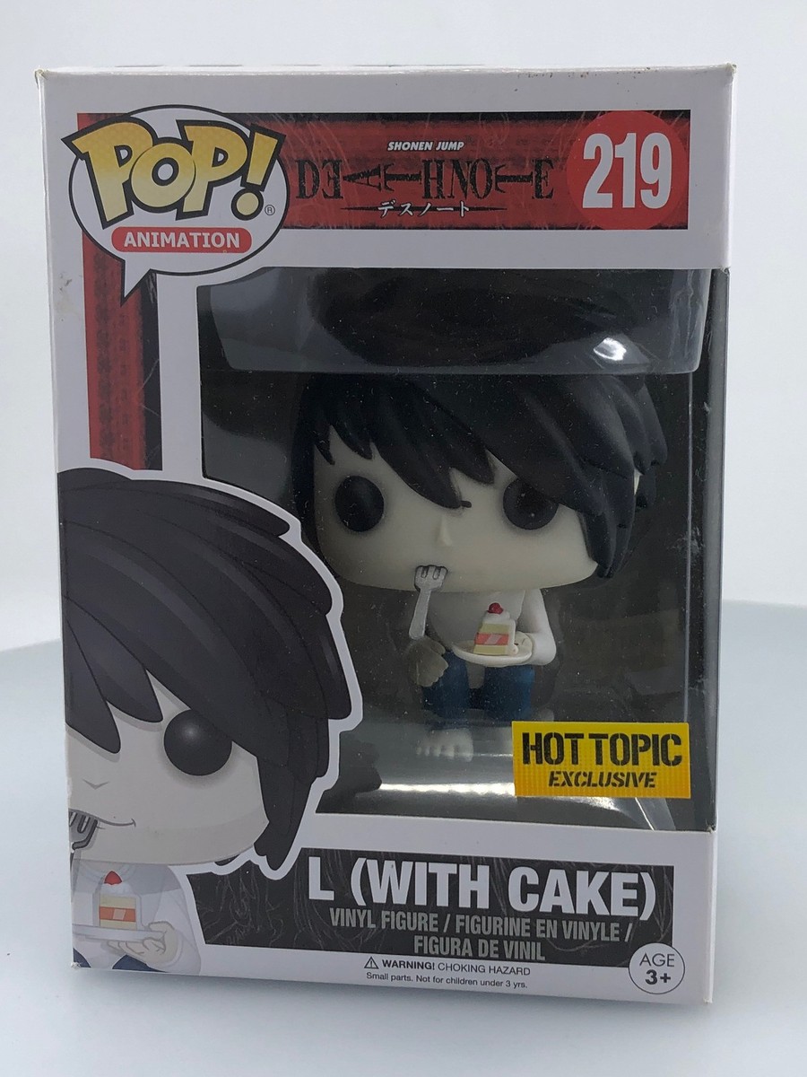 Funko POP! Animation Death Note L with Cake #219 Hot Topic