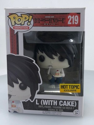 Funko POP! Animation Death Note L with Cake #219 Hot Topic