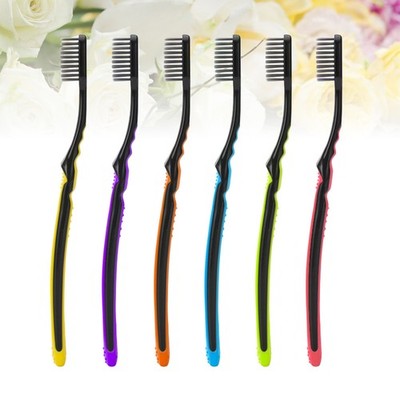 6pcs Zahnbürste Bambus Charcoal Zahnbürste für den Gebrauch von Heimzugreisen