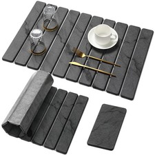 Large Stone Dish Drying Mat for Kitchen Counter Quick Dry Stone Dishes/Bath Mats