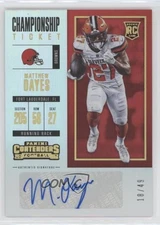 2017 Contenders Championship Ticket 18/49 Matthew Dayes #119 Rookie Auto RC 04tw