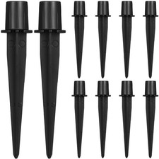10 Pcs Landscaping Stakes Landscape Lights Ground Spikes Metal Solar