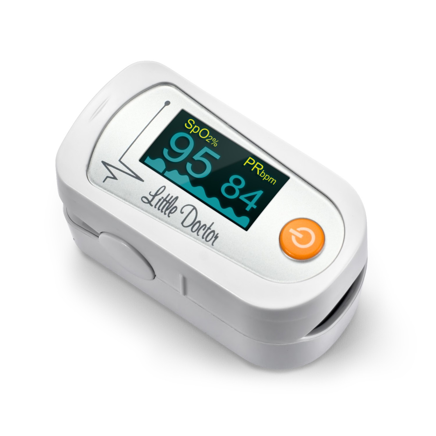 Oxymètre de pouls Little Doctor MD300C23 portable avec piles incluses en bleu
