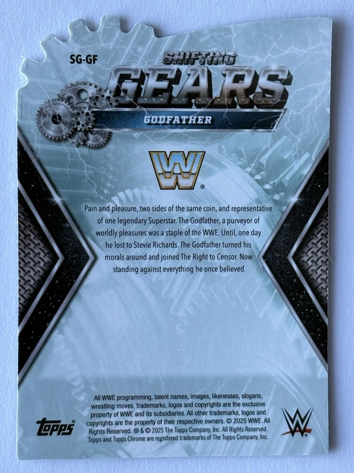 2025 Topps Chrome WWE Legends Godfather Shifting Gears Die Cut - Image 2 of 3