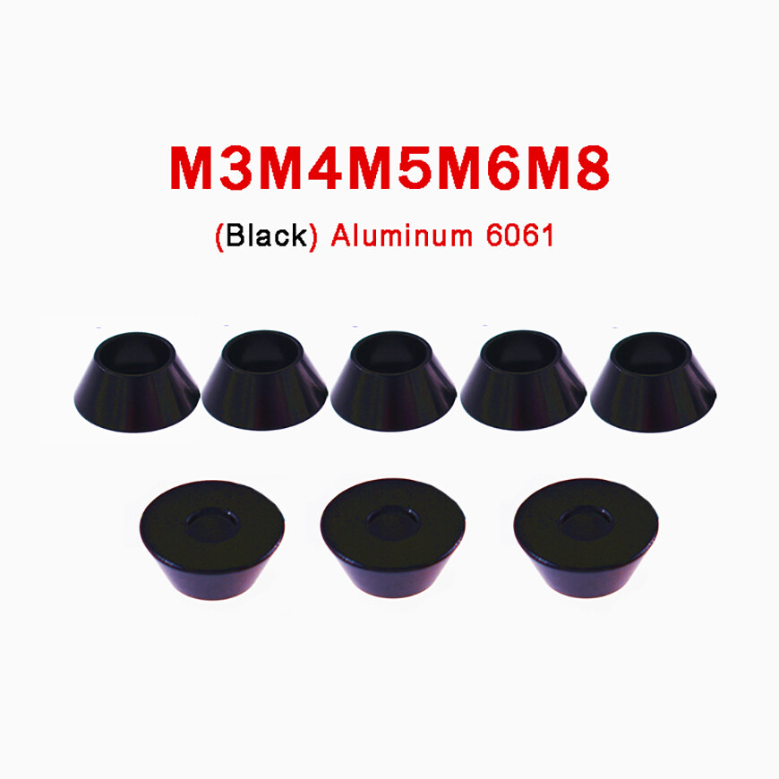 20 Pcs M3x8x2mm Aluminum Alloy Washers - Anodized Orange Hex Socket Screw Gaskets - View #2