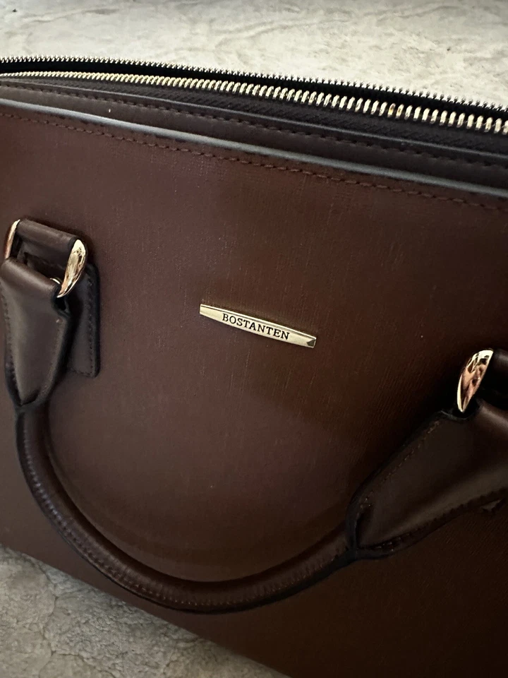 NUEVO BOSTANTEN Maletín de Cuero Bolso para Laptop para Hombres/Mujeres Precio de venta sugerido por el fabricante = $179.99 Foto 2 de 4