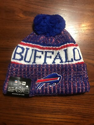 #ad NFL BUFFALO BILLS 2024 NEW ERA SIDELINE ON FIELD SPORT KNIT Beanie POM POM $19.29