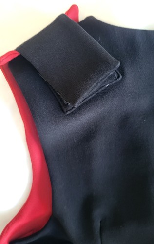 Womens Moschino Cheap & Chic Red and Black Vest Size 6 Rayon Acetate Vintage MOD - Picture 5 of 24