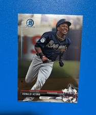 2017 Ronald Acuna Jr Bowman Chrome Draft  Prospects #BDC-39 Rookie RC
