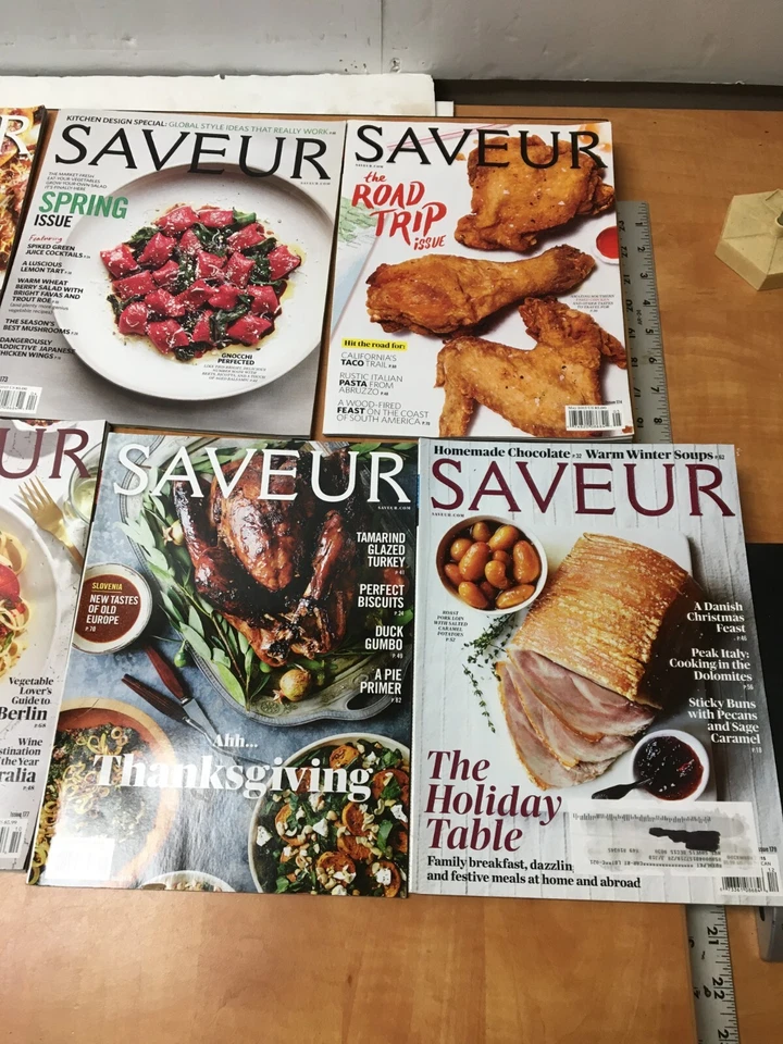 2015 SAVEUR MAGAZINE LOT OF 9 ISSUES 171 to 179 complete year - Image 4 of 4