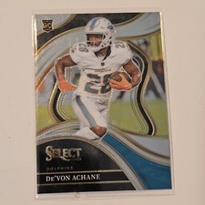 Devon Achane 2023 Panini Select Football Club Level #274 Miami Dolphins