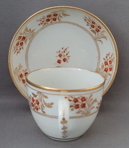 NEW HALL PATTERN 365 CUP & SAUCER 1800-07 PAT PRELLER COLLECTION - Picture 4 of 6