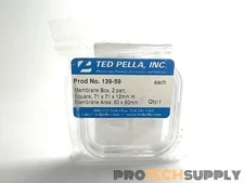 NEW Ted Pella 139-59 2-Part Membrane Box 71 x 71 x 12mm with WARRANTY