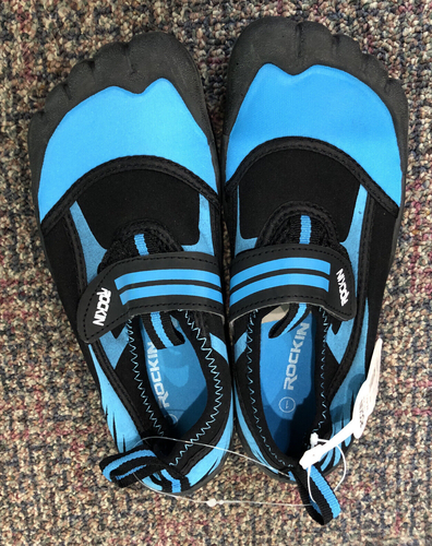 Rockin Kids Water Shoes Blue/Black US Size 1 - Picture 5 of 6