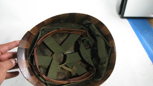 WWII Battle of Alaska Alueteutiah Islands Officer Helmet Combat Stripe Aleutian - Picture 8 of 14