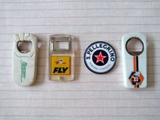 Lot of 4 Antique Advertising Bottle Opener - Plastic