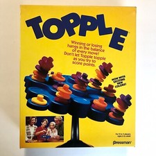 2004 Topple Board Game Pressman Toy Complete Family Balance 9026 Ages 6  Up