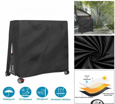 210D Ping-Pong Tennis Table Dust Outdoor Indoor Cover Waterproof UV Resistan
