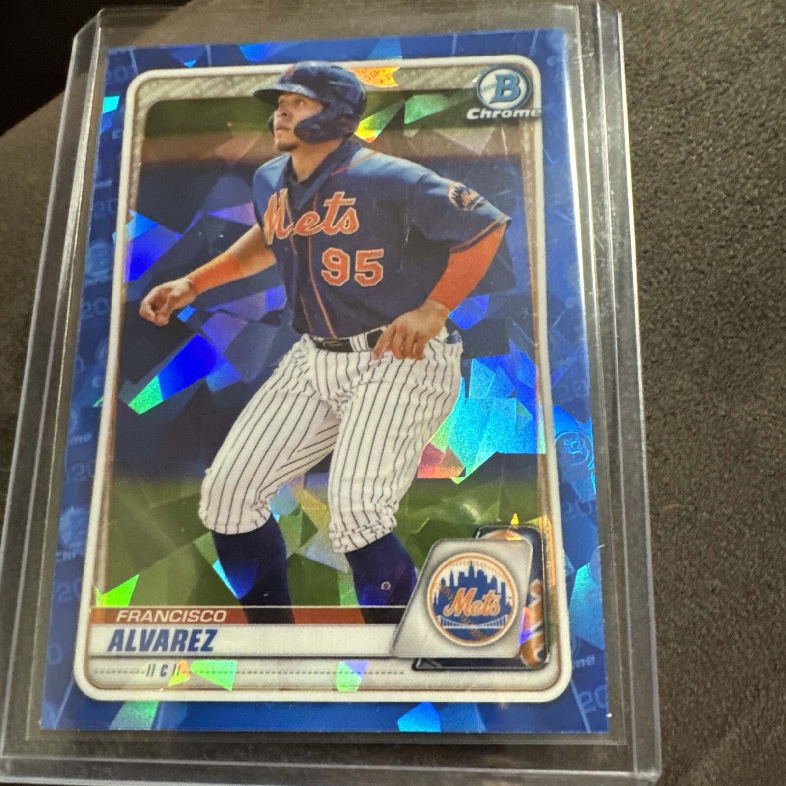 2020 Bowman Chrome Draft Sapphire Francisco Alvarez Prospect #BD-143 Mets