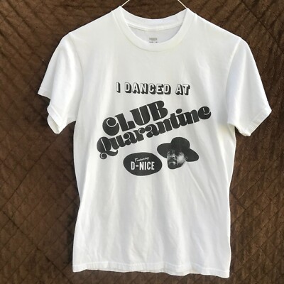 DJ D-NICE Club Quarantine T Shirt Tee Small S Hip Hop Rap Let it Breathe