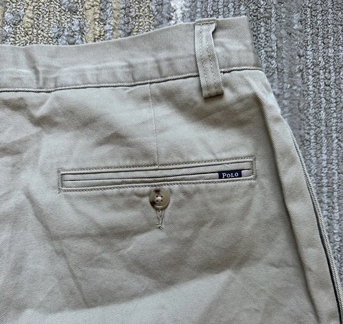 Polo Ralph Lauren klassische Chinoshorts für Herren Größe 31 beige 9" Innennaht hellbraun EUC - Bild 5 von 8
