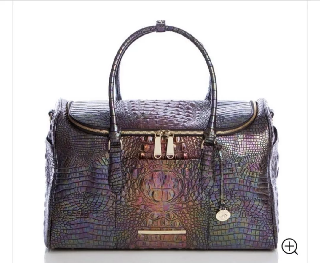 🤍🖤GORGEOUS Brahmin Talulla Black Pearl Ombre Weekender Limited Edit  BNWT🖤🤍