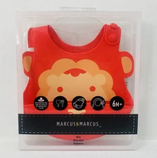 Marcus & Marcus Baby Silicone Bib, Marcus The Lion Cub New In Original Packaging