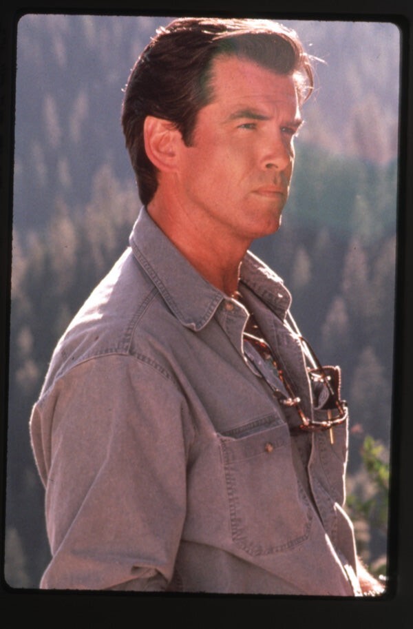 Pierce Brosnan Dante's Peak Rugged Portrait Original 35mm