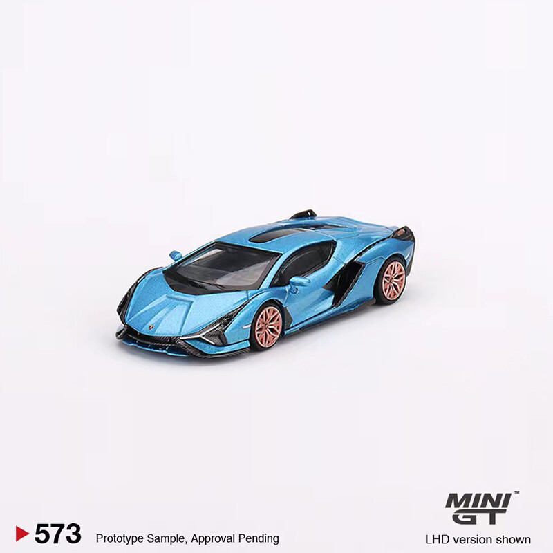 MINIGT 1:64 Model Car Lambor Sian FKP 37 Alloy Die-Cast Vehicle LHD Blue #573