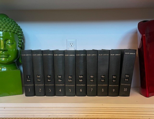 Vintage 1960 Grand Larousse French Encyclopedia 10-Vol Set Original Owner $120