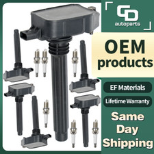 UF807 6 Ignition Coil + 6 Spark Plug for 3.6L 2016-2021 Chrysler Dodge Jeep Ram