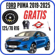 Spare Wheel Kit Ford Puma 16 5 Holes Jack Gloves Screwdriver Dot2025
